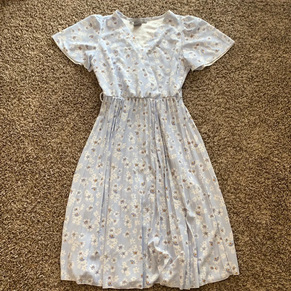 Lark and Grey pleated floral dress